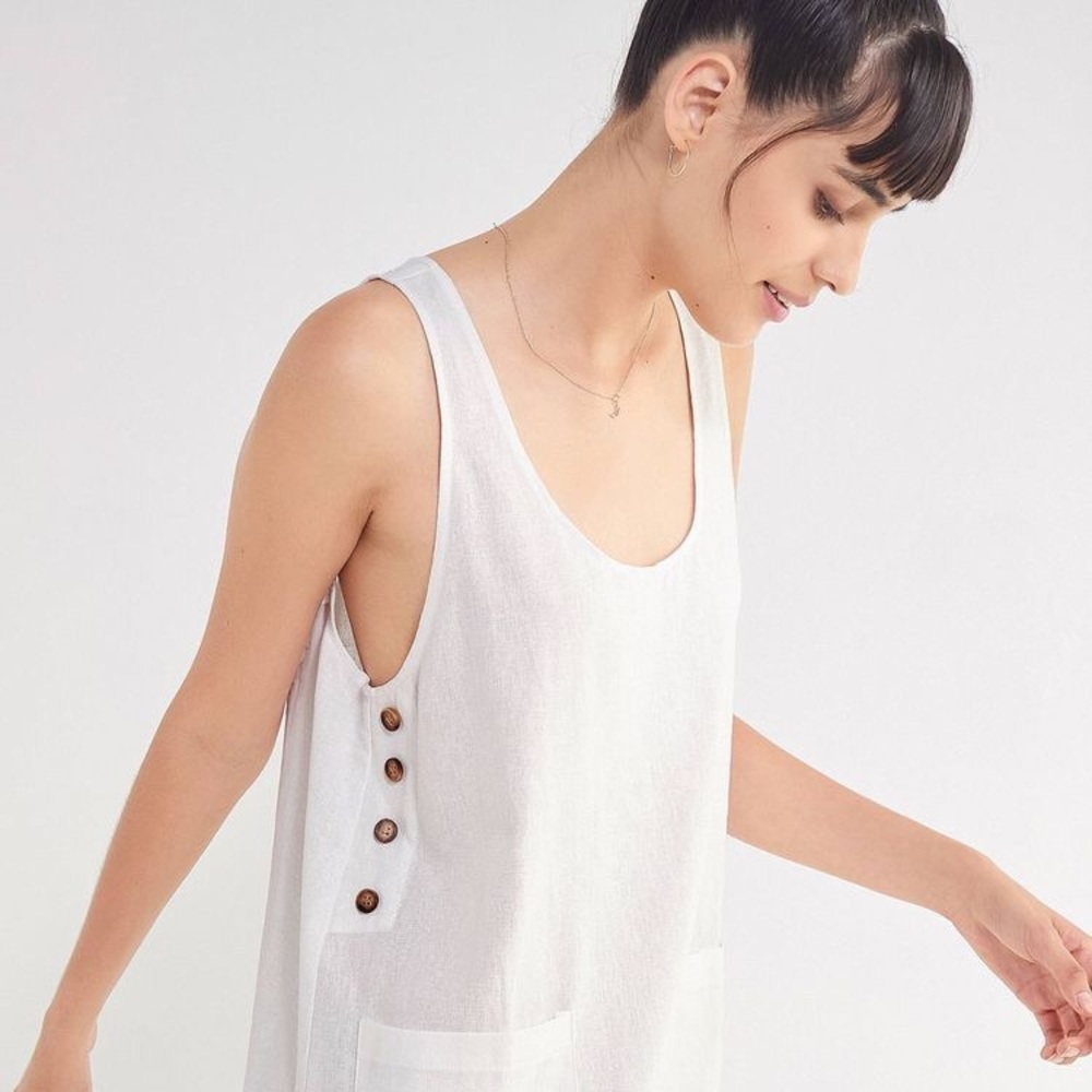 Urban Outfitters Linen side button dress